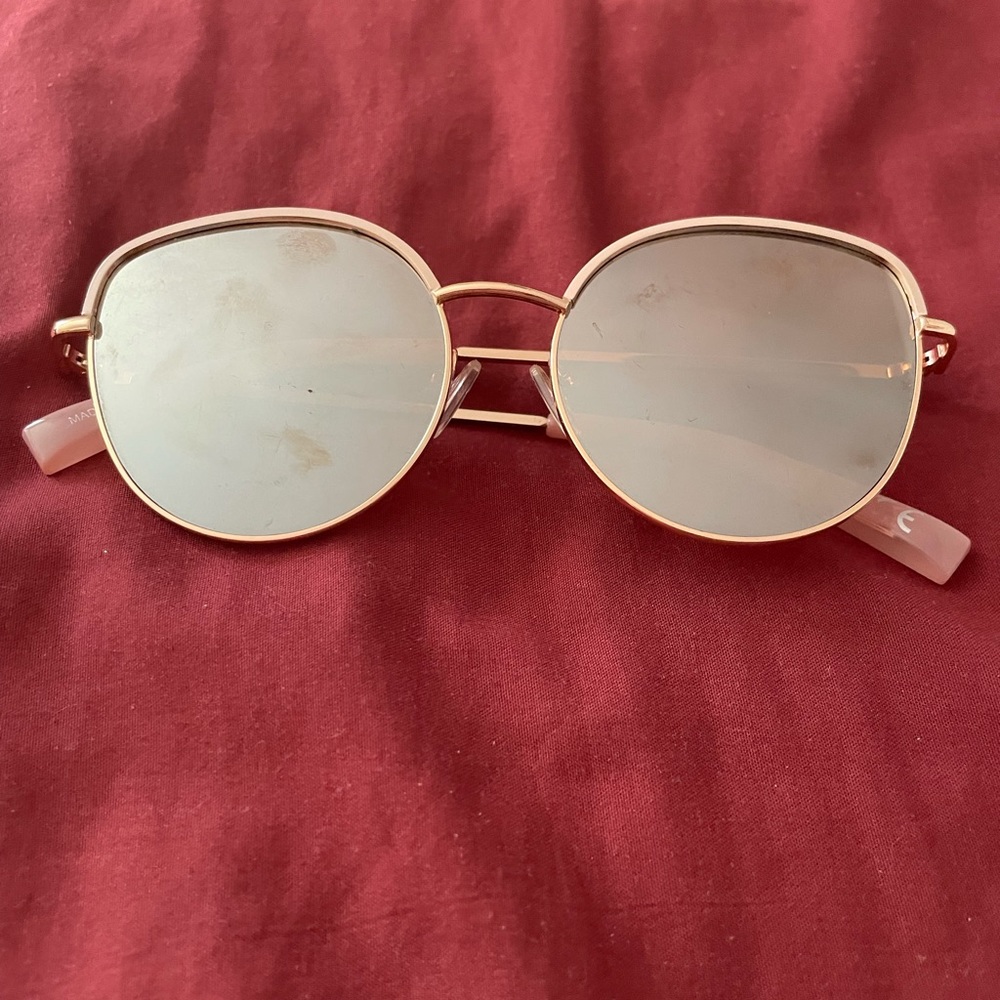 American eagle rose gold and pink sunglasses.